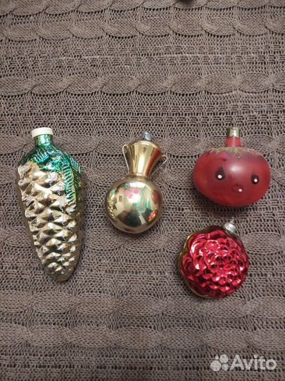 Ёлочные игрушки СССР(кувшин бронь)