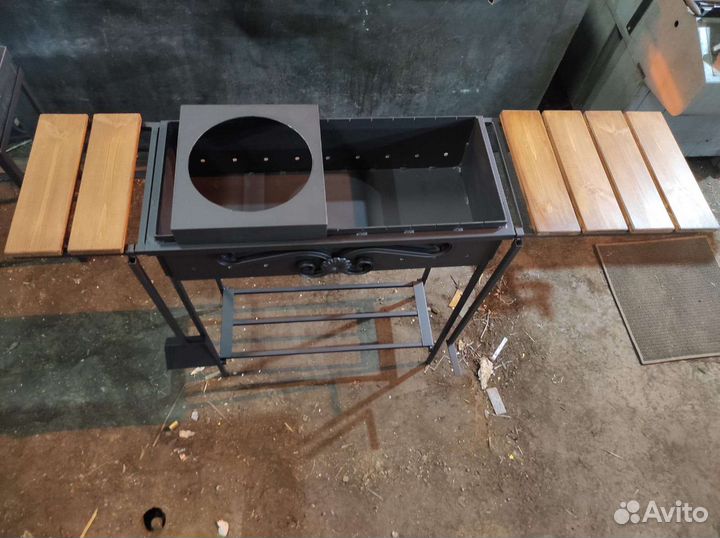 Мангал разборный с полками