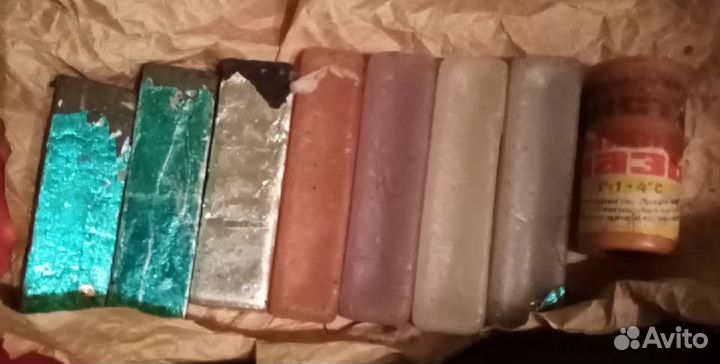 Лыжная мазь висти грунт парафиновая СССР