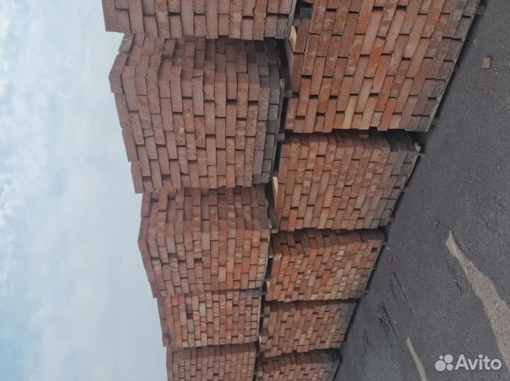 Кирпич бут красный полнотелый обожженый