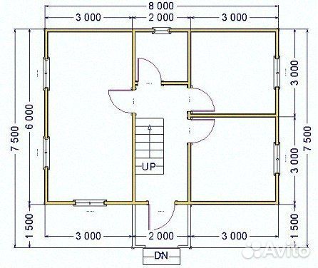 Дом щитовой 6х8