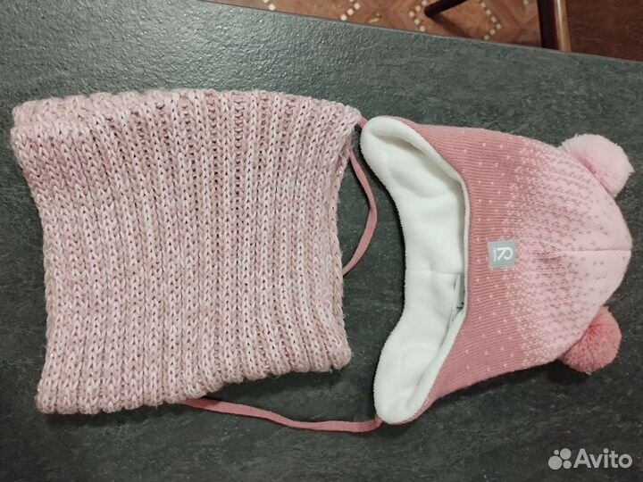 Комплект шапка и снуд(зима)