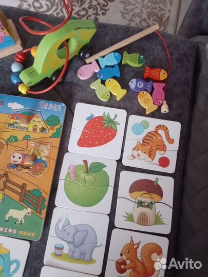 Детские развивающие деревянные игрушки