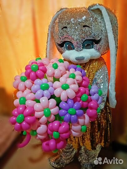 Аниматоры. Поздравление от Белого медведя.шоукуклы