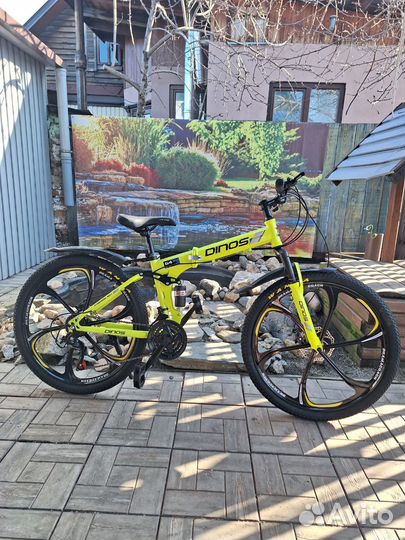 Велосипед на литых дисках новый складной