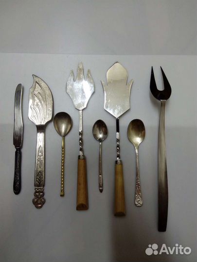 Столовые приборы мельхиор. Ложки чайные мельхиор