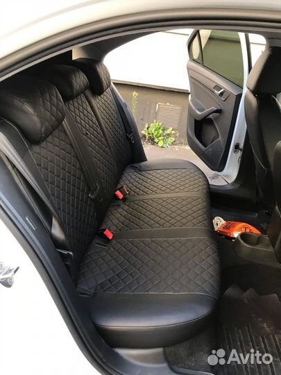 Чехлы VW Polo Экокожа ромб Автопилот