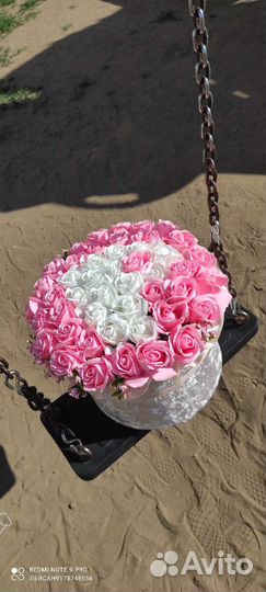 Букет роз сердце