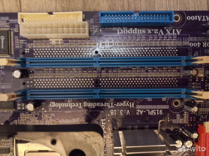 Процессор pentium 4 2.8 lga775 sl8u5 + мат. плата