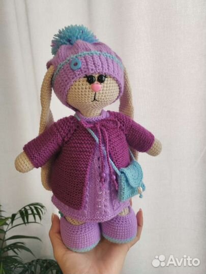 Заяц тильда вязанный