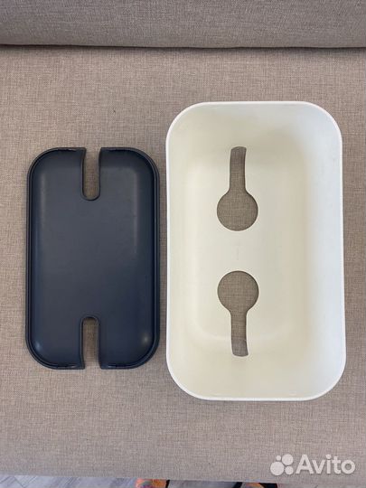 Органайзер для проводов Bosign средний белый-серый