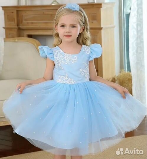 Нарядное платье для девочки р. 116