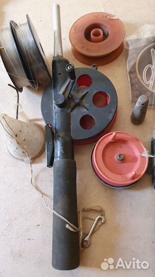 Зимние удочки СССР, грузила, лески, кормушка