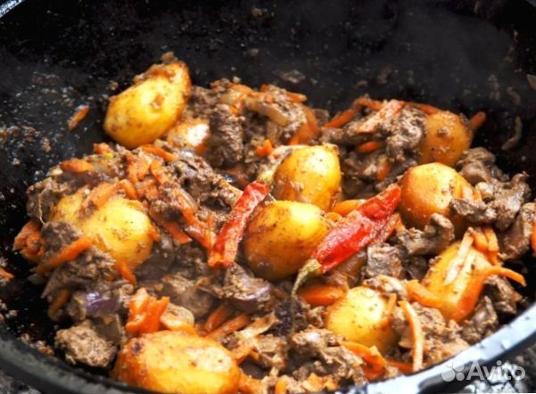 Казан чугунный узбекский