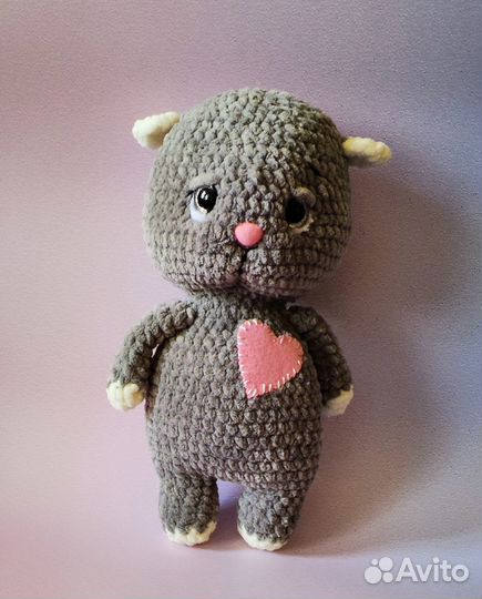 Вязаные игрушки Коты Собаки