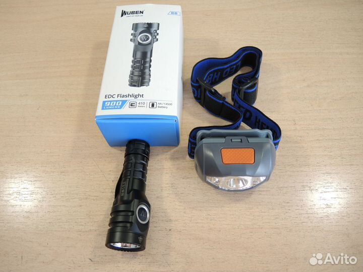 Налобный и ручной фонарь Wuben E6