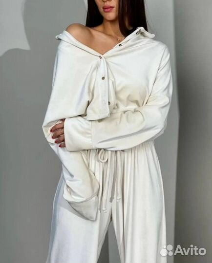 Бархатный костюм двойка