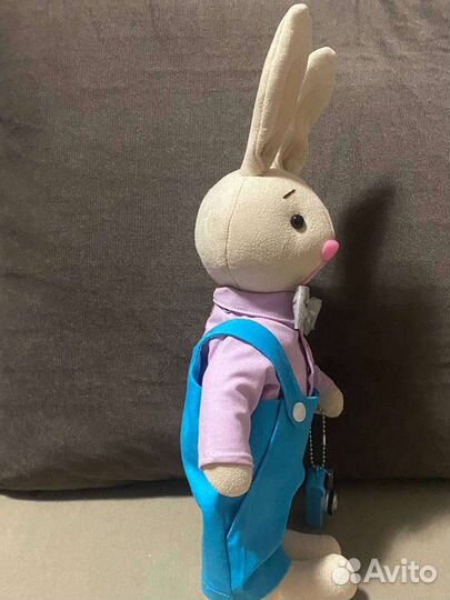 Заяц тильда с фотоаппаратом