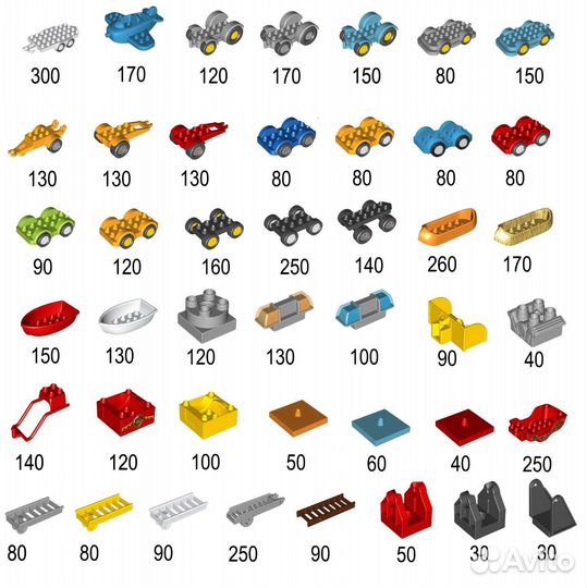 Lego duplo машины, запчасти, поезд, жд