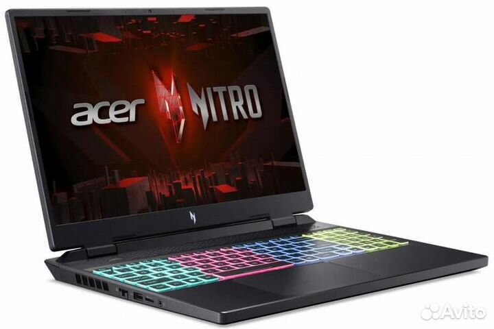 Ноутбук игровой Acer Nitro 16 AN16-41-R3YQ NH.qkdcd.001, 16, IPS, AMD Ryzen 7 7735H 3.2ггц, 8-ядерны