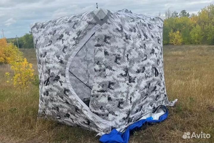 Зимняя палатка cube 220x220x230 3 слойная