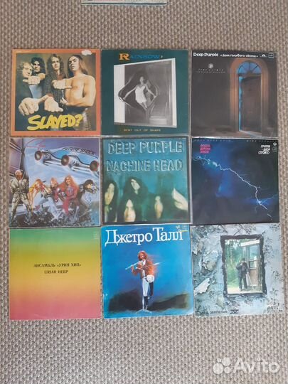 Пластинки Dire Streits, Deep Purple, LED Zeppelin