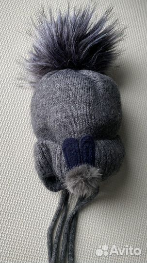 Шапка для мальчика детская зимняя на 6 месяцев