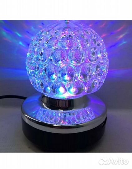 Диско шар музыкальный, лазер, лампа