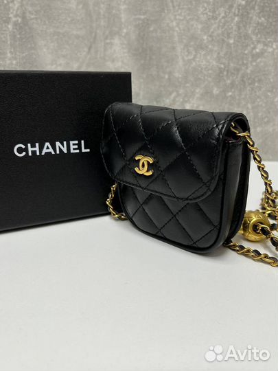 Сумка женская маленькая chanel кожа люкс