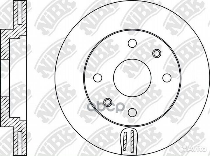 Диск тормозной RN1956 NiBK