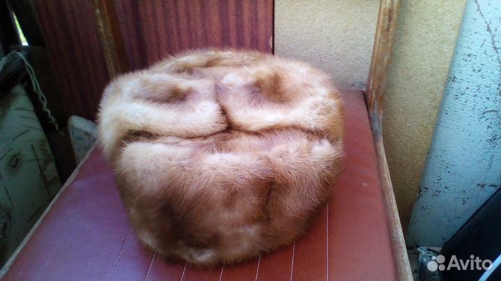 Шапка норковая женская 57 размер