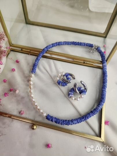 Украшения из натуральных камней жемчуга бисера