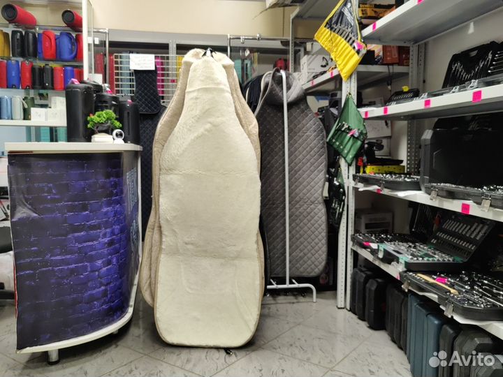 Меховые накидки шерсть белый