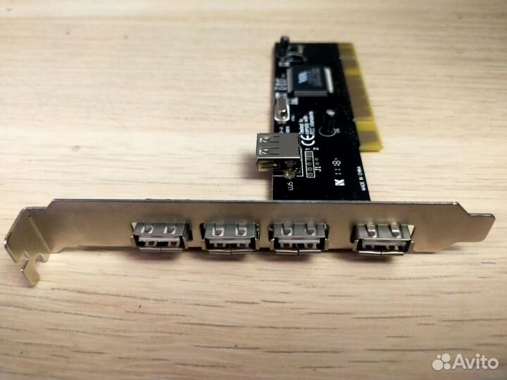 USB 2.0 разветвитель HUB плата расширения PCI 4+1