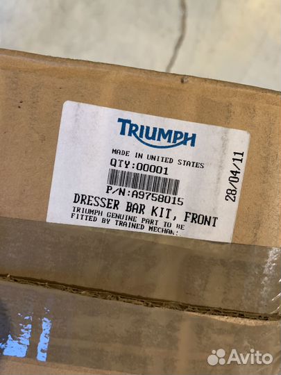 Дуги Triumph Scrambler хром