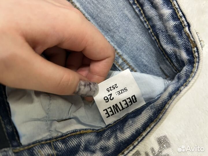 Джинсы женские широкие 42