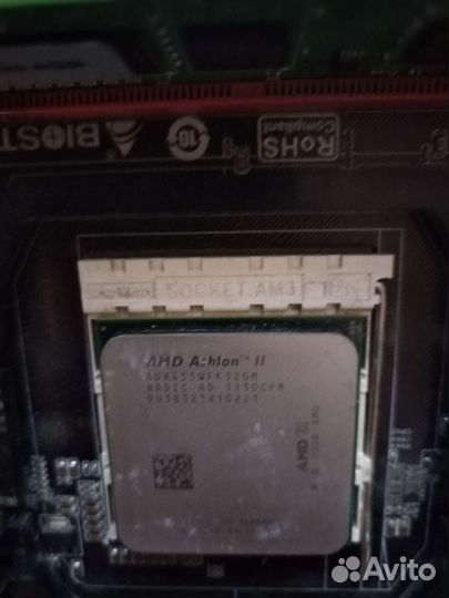 Biostar A780L3C 7.1 сокет AM3 + процессор+ память