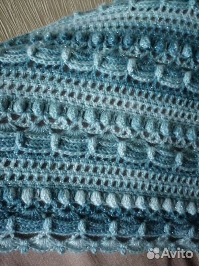 Бактус Вязаный шаль ручная работа