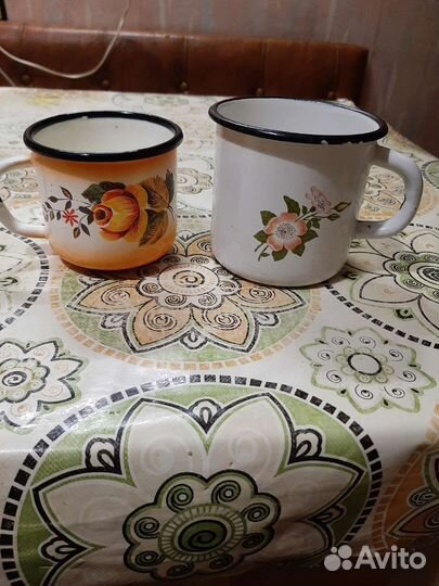 Тарелка эмалированная СССР. Бидон эмалиров.ссср