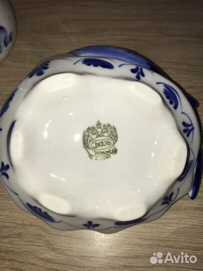 Гжель Чайник Молочник Икорница