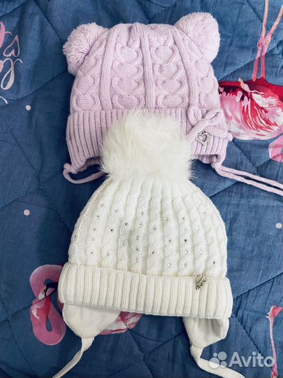 Шапка зимняя для девочки 36-38