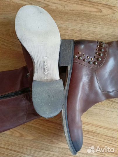 Сапоги осень весна женские 41 натуральная кожа