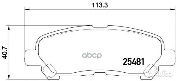 Колодки тормозные дисковые зад P83138 Brembo