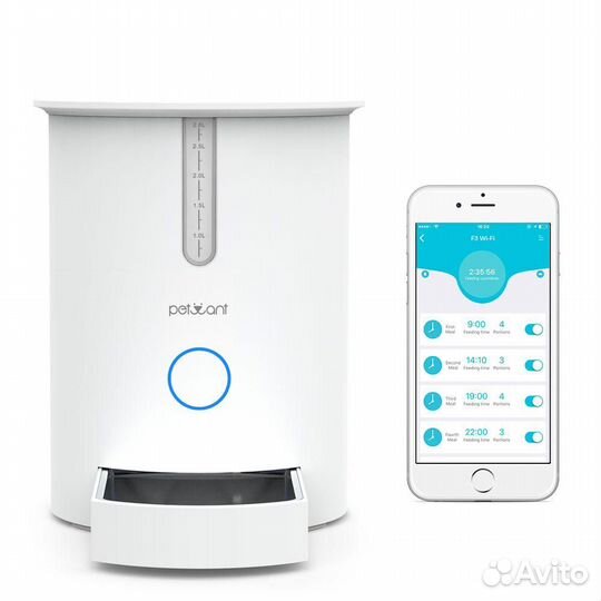 Автоматическая кормушка для животных Petwant Wifi