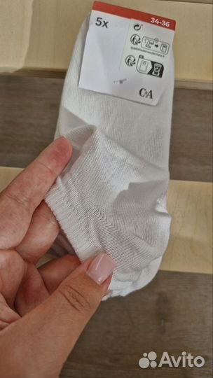 Носки женские 5 пар Германия белые новые