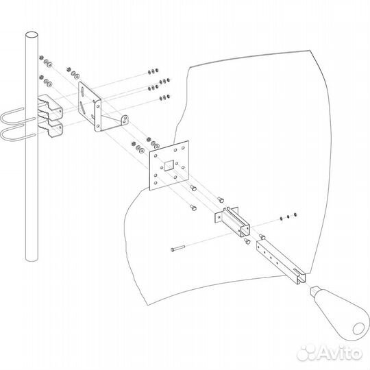 KNA27-1700/2700 - Параболическая mimo антенна 27дБ