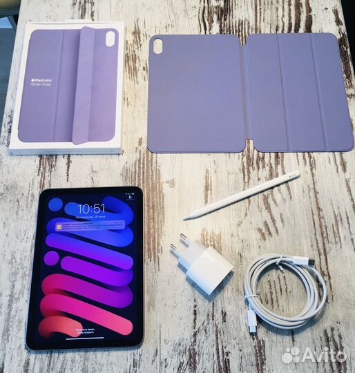 iPad Mini 6 64Gb Cellular + Pencil 2 + Smart Folio