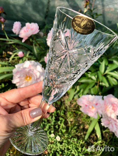 Хрустальные фужеры гусь хрустальный