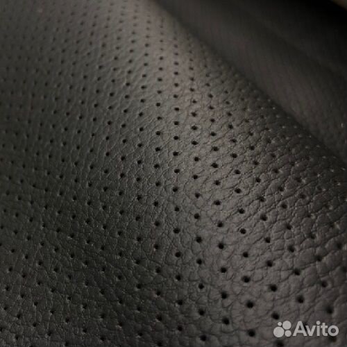 Чëрная экокожа для автотюнинга авто ширина 1,4