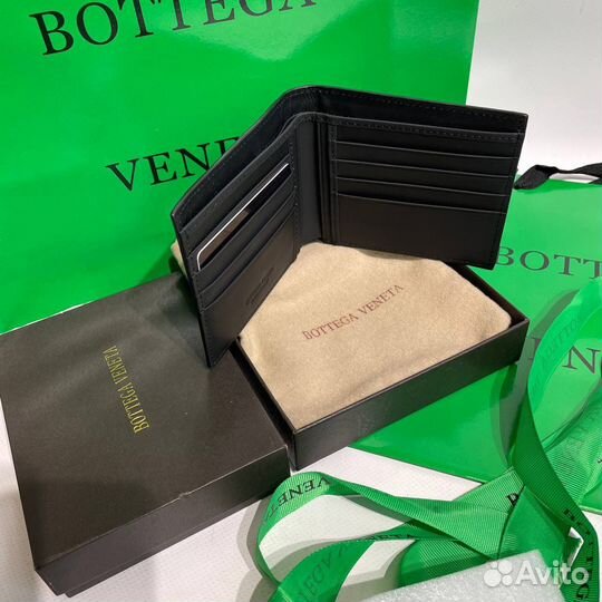 Бумажник мужской Bottega Veneta кожанный